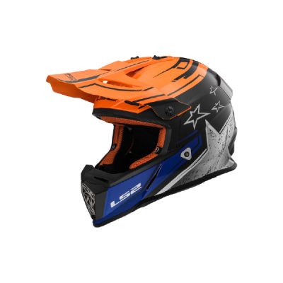 CASCO LS2 437 FAST CORE Black Orange - Talle XL