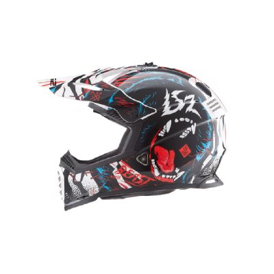CASCO LS2 437 FAST BEAST Black White