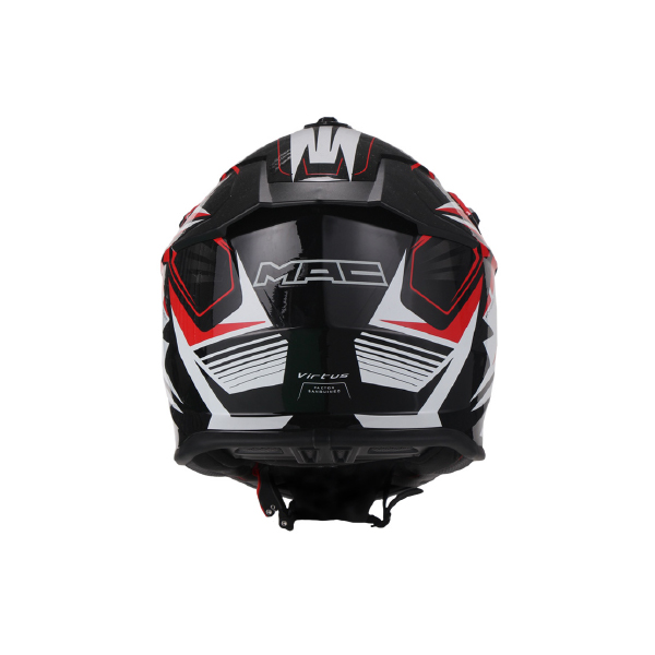 CASCO MAC VIRTUS SHARP Black Red White Masera Motos