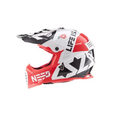 CASCO LS2 437 FAST BLOCK White Red
