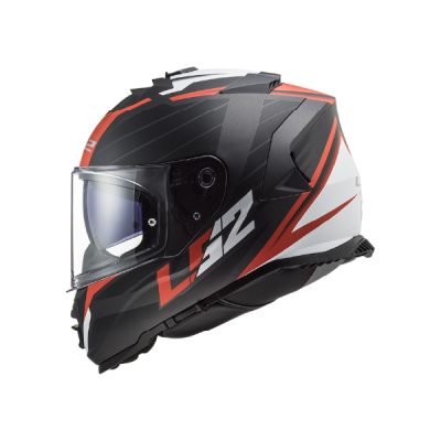 CASCO LS2 FF800 STORM NERVE Matt Black Red