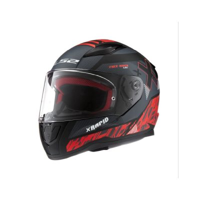 CASCO LS2 353 RAPID XTREET - Black Red