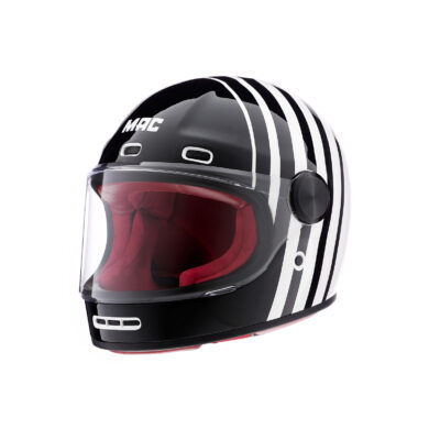 CASCO MAC 006 ROOSTER STRIPE - Black White