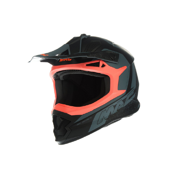 CASCO MAC VIRTUS MX609 FOSTER - Matt Black Orange